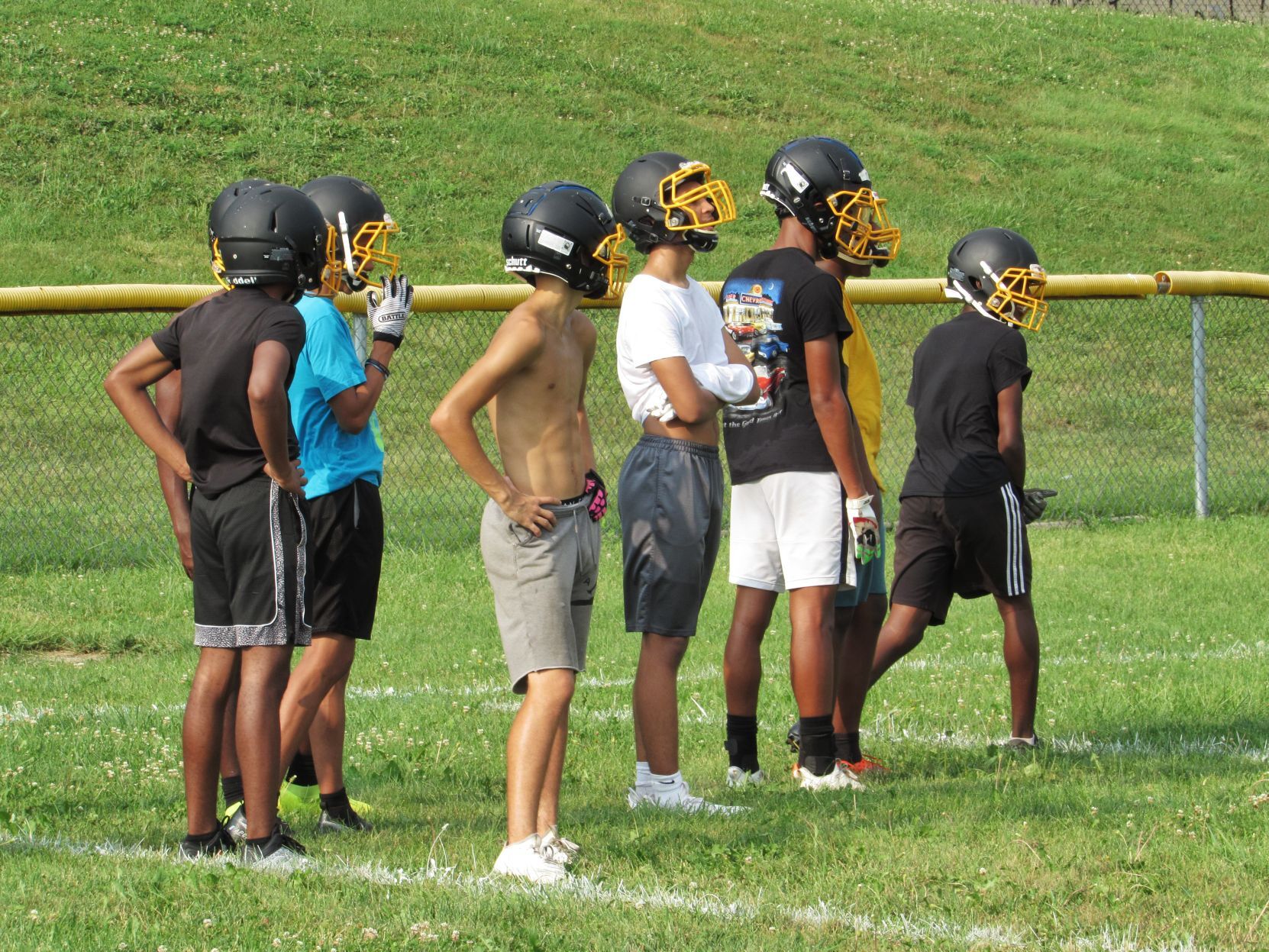 First Eisenhower fall football practice 12